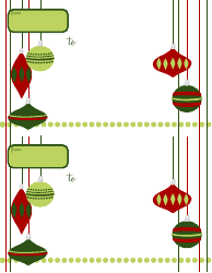 Document preview: Christmas Gift Tag Templates - Toys