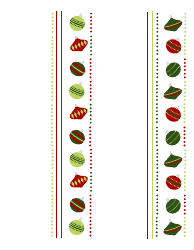 Document preview: Christmas Gift Tag Templates - Two Rows of Toys