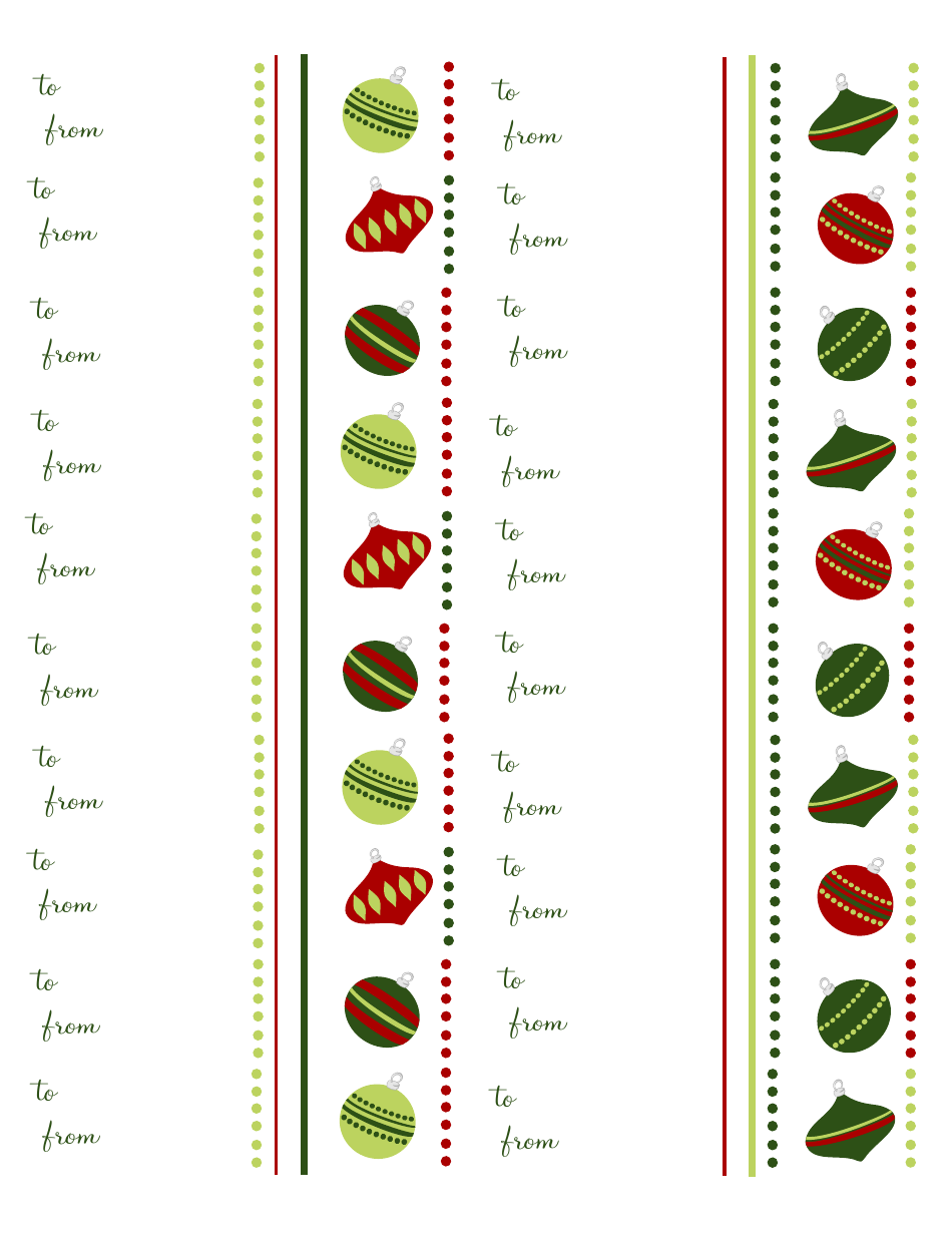 Christmas Gift Tag Templates 2 Rows Of Toys Download Fillable PDF Christmas Gift Tag Templates 2 Rows Of Toys Download Fillable PDF