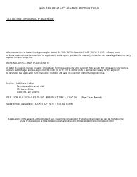 Form DSSP260 Application for Non-resident Pistol / Revolver License - New Hampshire, Page 2