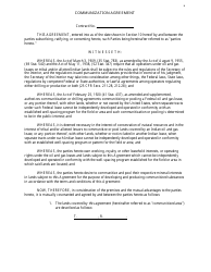 Document preview: Communization Agreement Template