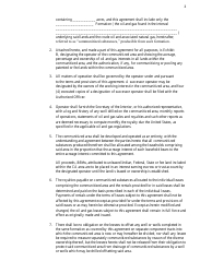 Communization Agreement Template, Page 2
