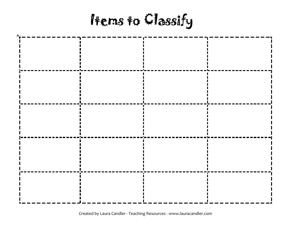 sorting card templates grouping items - TemplateRoller