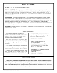DD Form 2278 Application for Do It Yourself Move and Counseling Checklist, Page 2