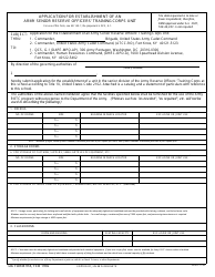 Document preview: DA Form 918 Application for Establishment of an Army Senior Reserve Officers' Training Corps Unit