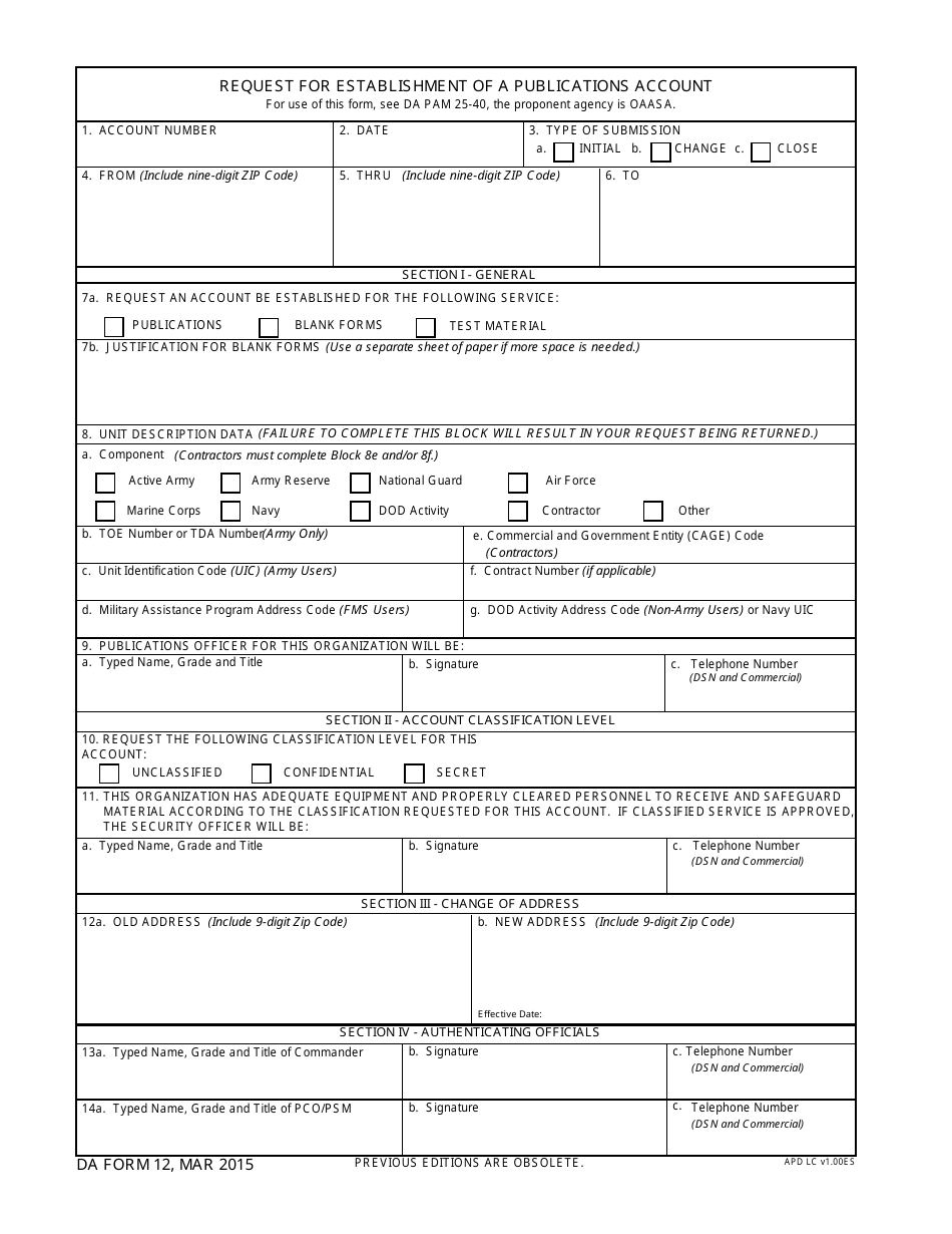 Da Form 78 R Fillable Printable Forms Free Online