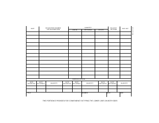 DA Form 479-1 Publication and Blank Form Stock Record Card, Page 2