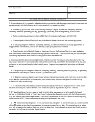 DA Form 591F-R &quot;Ecp Student Supplemental Service Agreement (Post-graduate Delay) (LRA)&quot;, Page 2