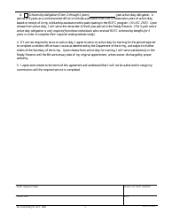 DA Form 591F-R &quot;Ecp Student Supplemental Service Agreement (Post-graduate Delay) (LRA)&quot;, Page 3