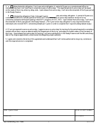DA Form 591G Rotc Supplemental Service Agreement for Special Medical Program Participants, Page 2