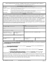 Document preview: DA Form 597-3 Army Senior Reserve Officers' Training Corps (Rotc) Scholarship Cadet Contract