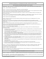 DD Form 2928 Defense Civilian Pay System (Dcps) Payroll Office Access Form, Page 2