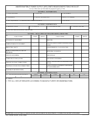 Document preview: DA Form 7474-R Uninterruptible Power Supply (Ups) Switchboard Inspection Checklist