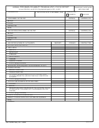 Document preview: DA Form 7422 Annual Personnel Reliability Program (PRP) Status Report