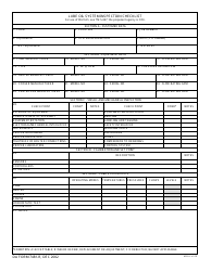 DA Form 7481-R &quot;Lube Oil System Inspection Checklist (LRA)&quot;