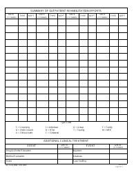 DA Form 8002 Asap Outpatient Administrative Summary, Page 2