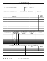 DA Form 7453 Facility Technical Threat Assessment (Ftta) Worksheet