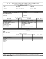 DA Form 7483-r &quot;Wet Pipe Sprinkler System and Fire Detection System Inspection Checklist&quot;