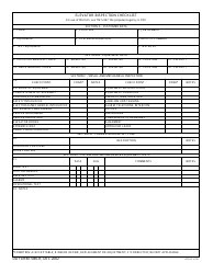 Document preview: DA Form 7485-r Elevator Inspection Checklist