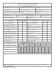 DA Form 7463-r &quot;Circuit Switcher Inspection Checklist&quot;