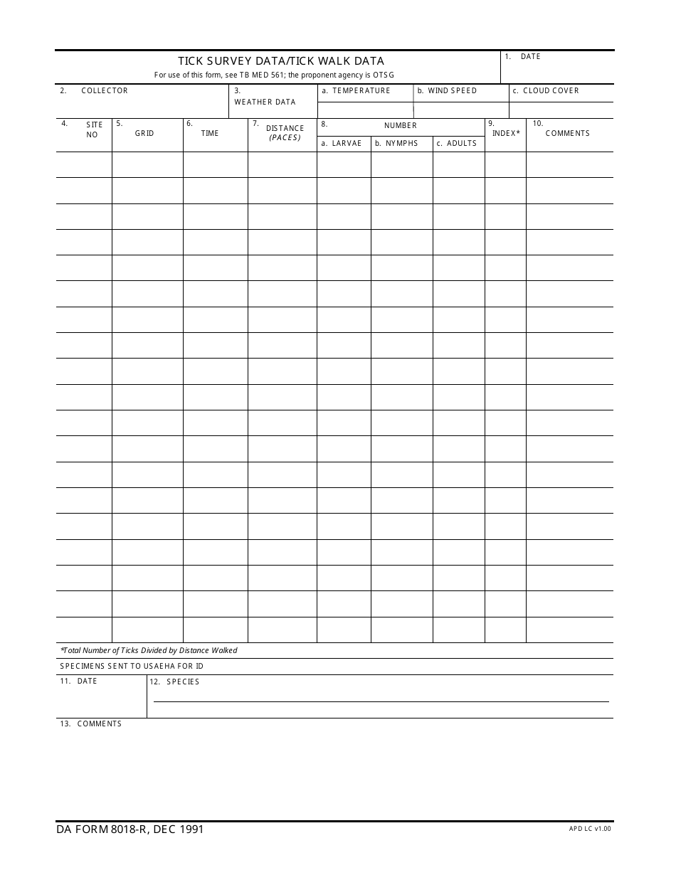 DA Form 8018-r - Fill Out, Sign Online and Download Fillable PDF ...