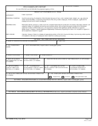 Document preview: DA Form 7510 EEO Counselor's Report