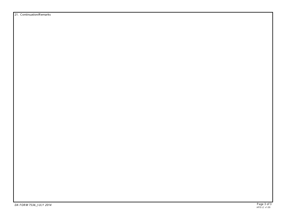 DA Form 7534 Overseas Deployment Training Coordination Worksheet, Page 3