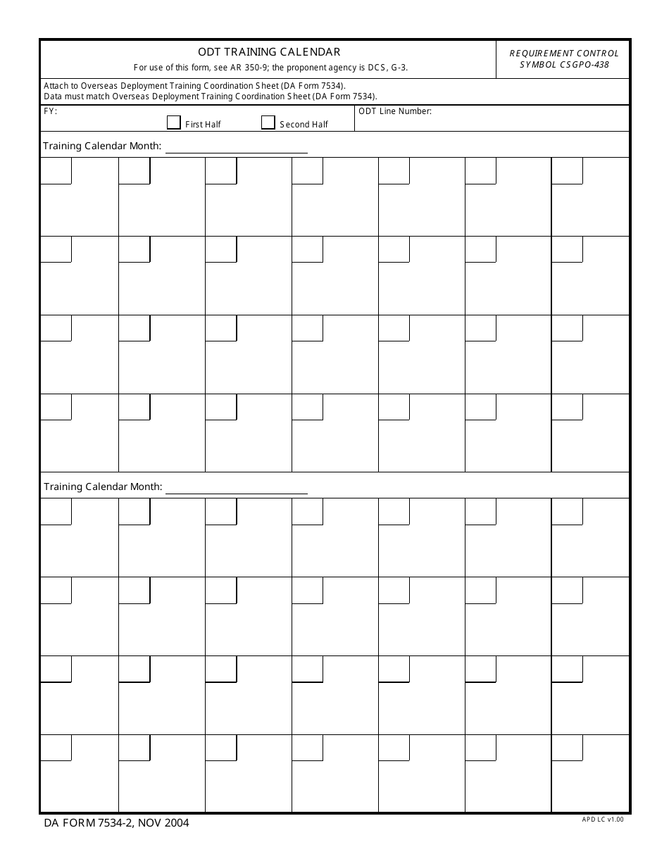 DA Form 7534-2 - Fill Out, Sign Online and Download Fillable PDF ...