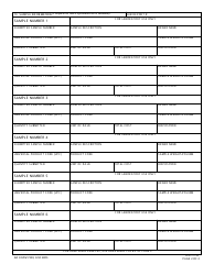 DA Form 7539 Request for Veterinary Laboratory Testing &amp; Food Sample Record, Page 2