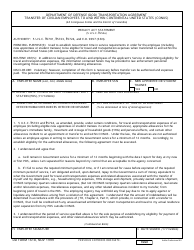Document preview: DD Form 1618 Department of Defense (DoD) Transportation Agreement Transfer of Civilian Employees to and Within Continental United States (Conus)