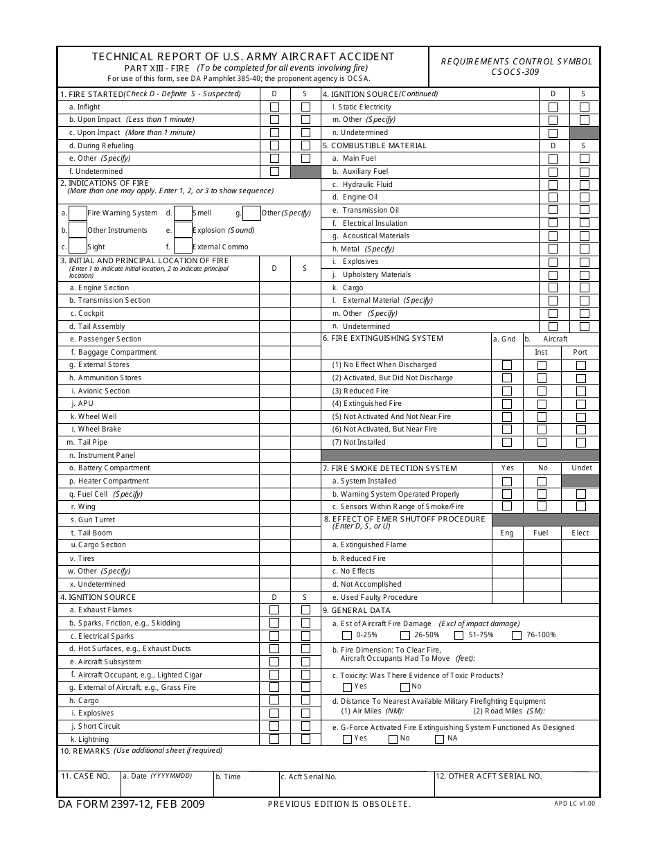 DA Form 2397-12 - Fill Out, Sign Online and Download Fillable PDF ...