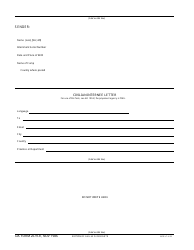 DA Form 2679-r Civilian Internee Letter
