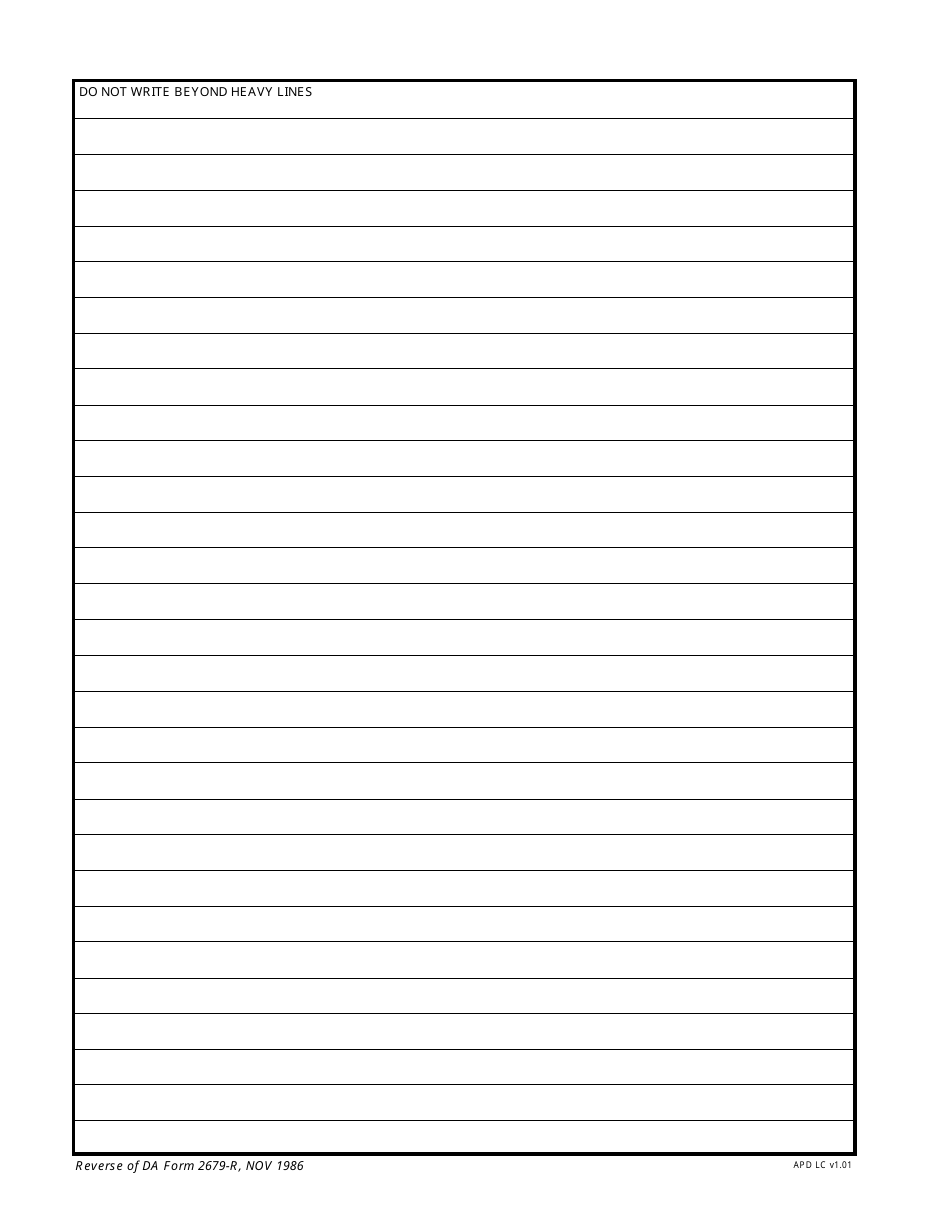 DA Form 2679-r Civilian Internee Letter, Page 2