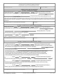 Document preview: DA Form 4916 Certificate of Service/Attempted Service