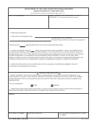 Document preview: DA Form 3440 Department of the Army Transportation Agreement Nonappropriated Fund Employee