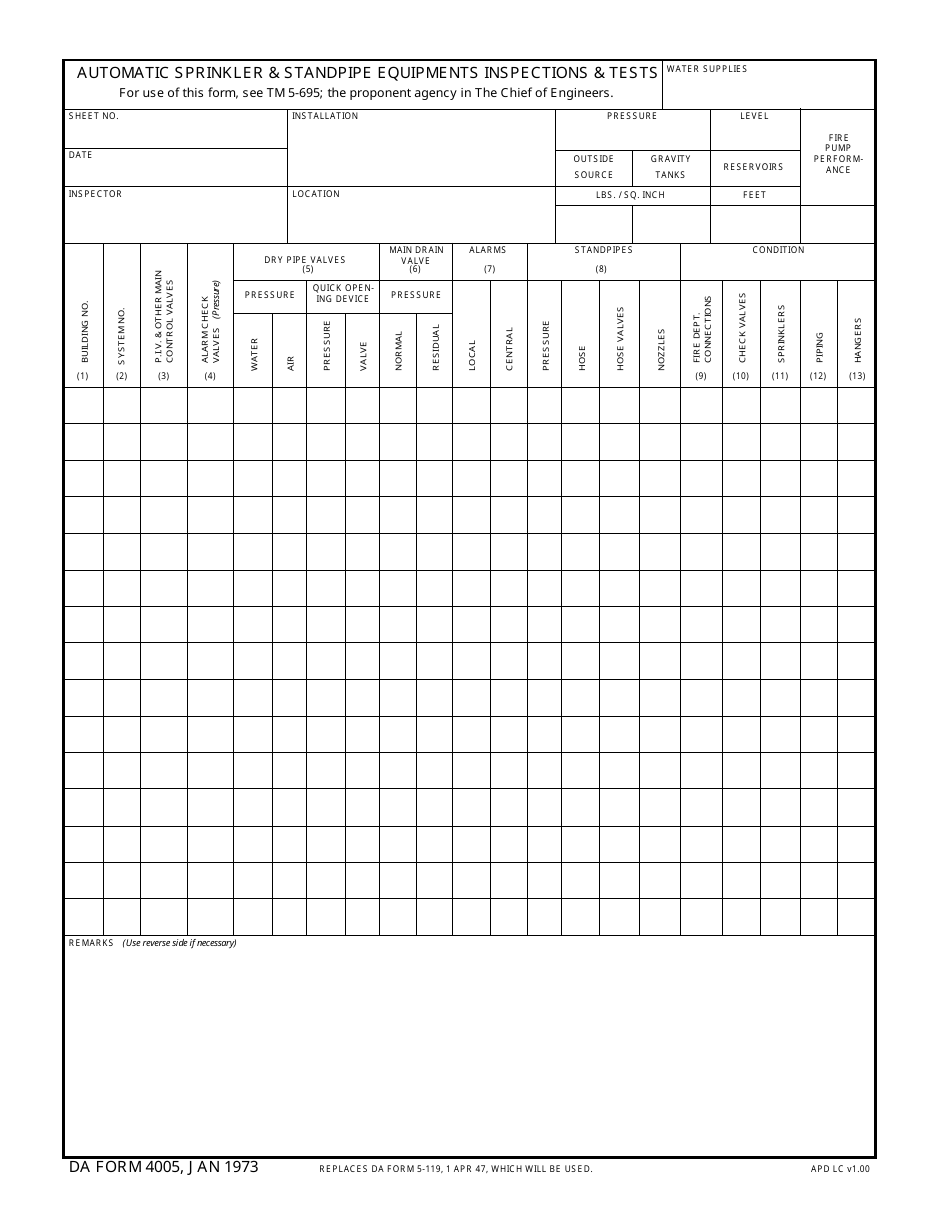 DA Form 4005 - Fill Out, Sign Online and Download Fillable PDF ...