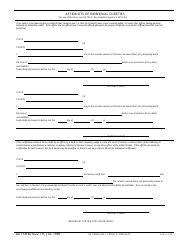 Document preview: DA Form 1622-1-r Affidavits of Individual Sureties