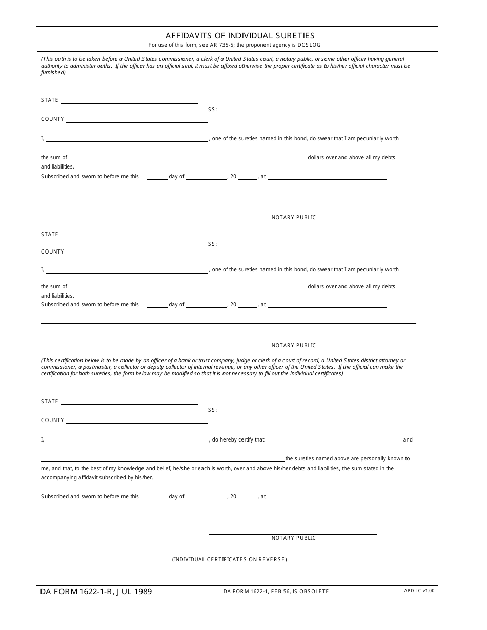 DA Form 1622-1-r - Fill Out, Sign Online and Download Fillable PDF ...