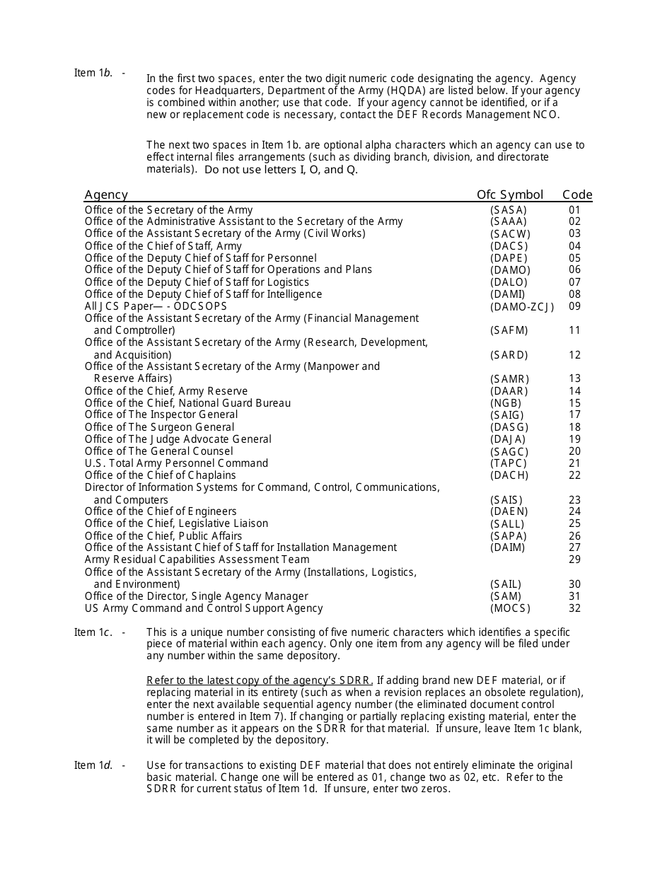 DA Form 4573 Document Control and Destruction Certificate, Page 3