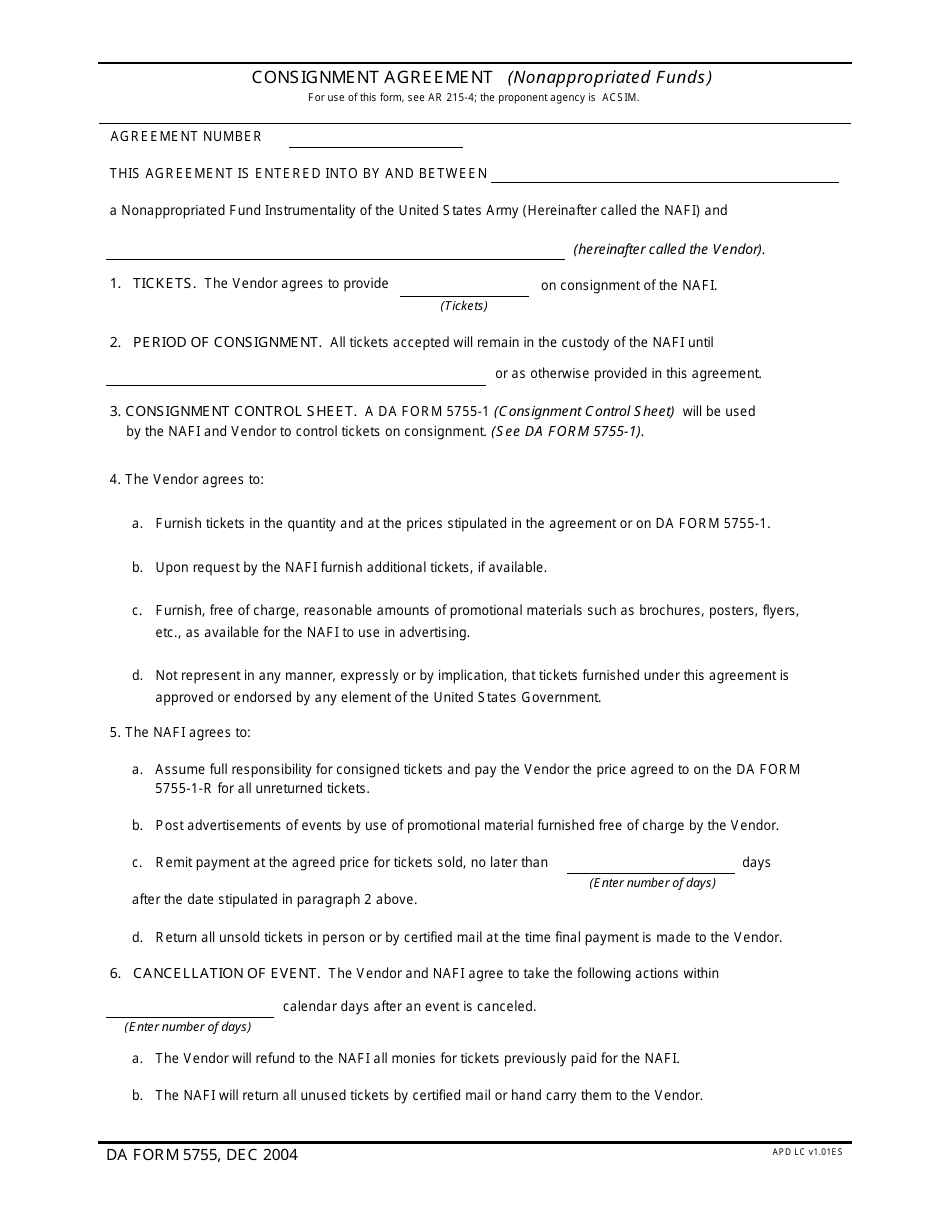 DA Form 5755 - Fill Out, Sign Online and Download Fillable PDF ...