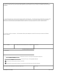 DA Form 5112 Checklist for Pretrial Confinement, Page 2