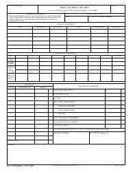 Document preview: DA Form 4082 Daily Cashier's Record