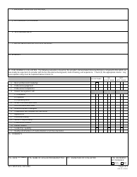 DA Form 5374 Performance Assessment, Page 2
