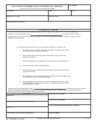 Document preview: DA Form 2801 Polygraph Examination Statement of Consent
