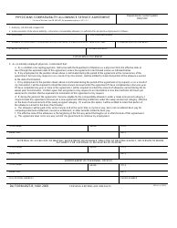 Document preview: DA Form 4927-r Physicians Comparability Allowance Service Agreement
