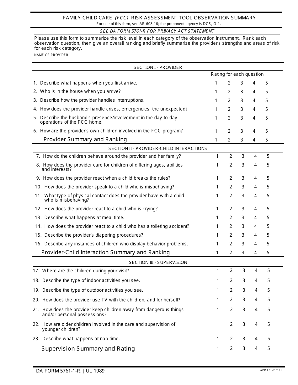 DA Form 5761-1-r - Fill Out, Sign Online and Download Fillable PDF ...