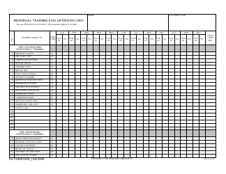 DA Form 5376 Individual Training Evaluation Record