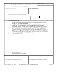 Document preview: DA Form 2805 Polygraph Examination Authorization