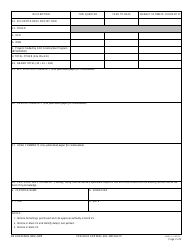 DA Form 4939 General/Flag Officer&#039;s Quarters Quarterly Obligations Report, Page 2
