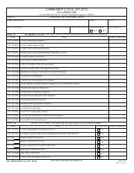Document preview: DA Form 3479-12 Commander's Task List (Ats) Gca Operator